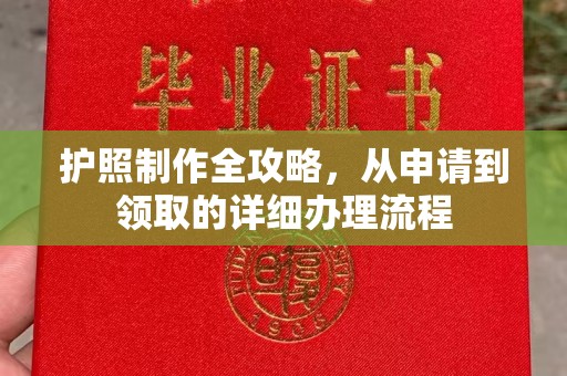 金水护照制作全攻略，从申请到领取的详细办理流程