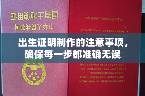 金水出生证明制作的注意事项，确保每一步都准确无误