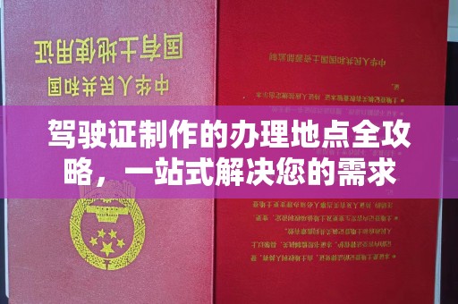 金水驾驶证制作的办理地点全攻略，一站式解决您的需求