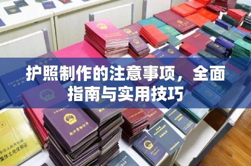 金水护照制作的注意事项，全面指南与实用技巧