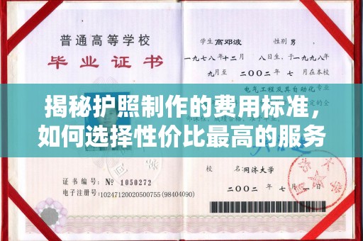 金水揭秘护照制作的费用标准，如何选择性价比最高的服务？