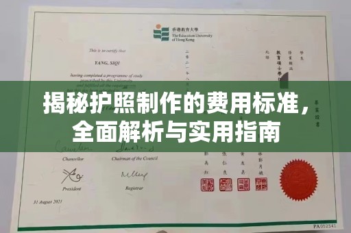 金水揭秘护照制作的费用标准，全面解析与实用指南